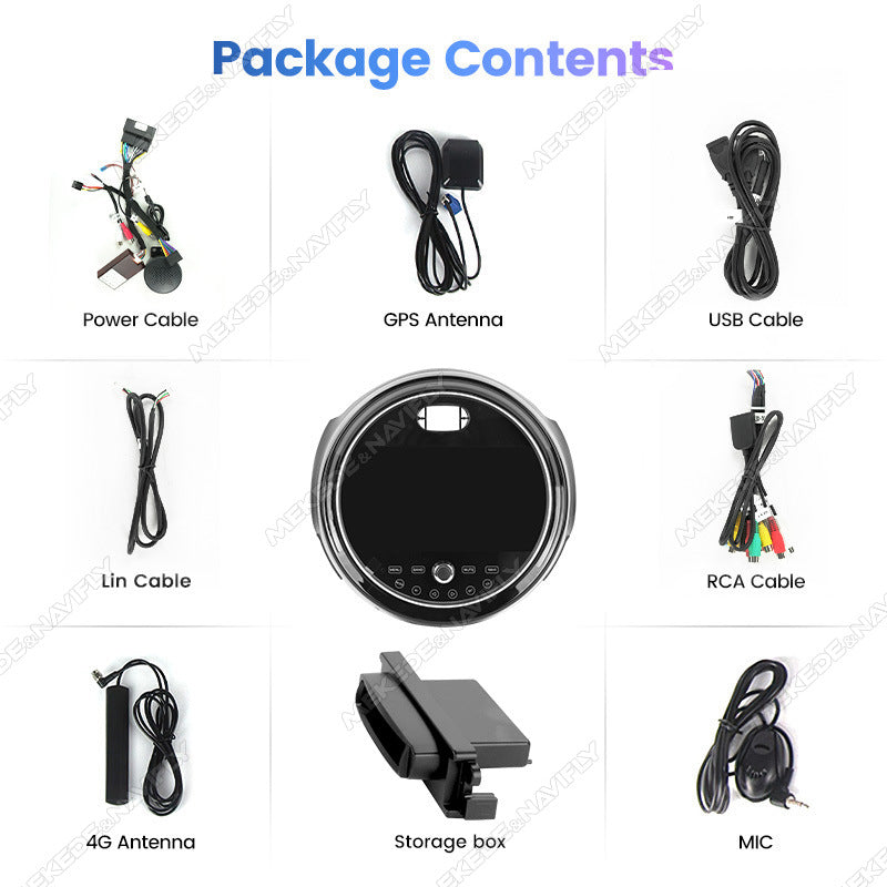Applicable to BMW MINI 2014-2024 Android large screen central control car navigation Bluetooth Carplay