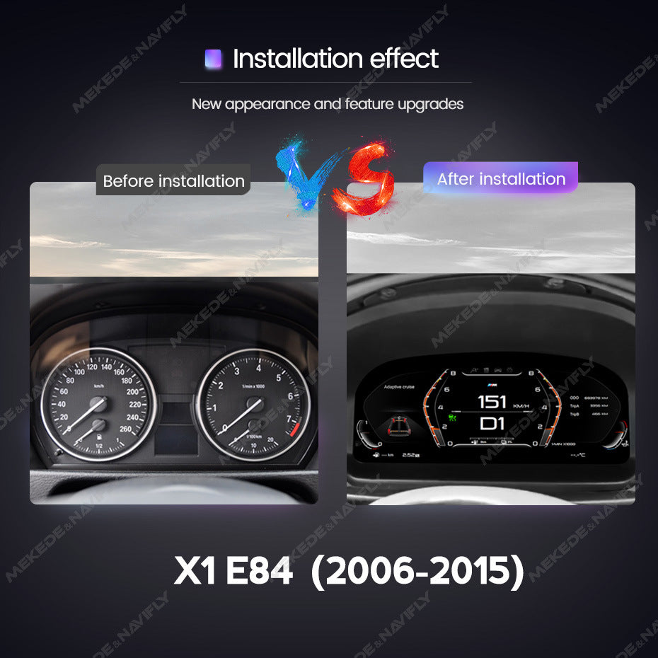 Compatible with BMW X1 E84 2006-2015 model new HD large-screen full LCD instrument panel 11-inch