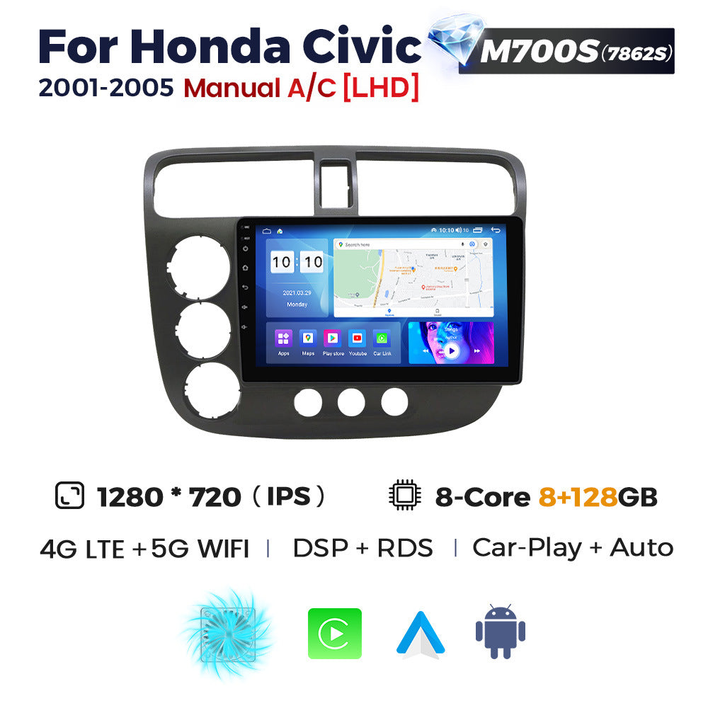 Suitable for honda civic 2000-2006 honda civic android car central control navigator bt5.0