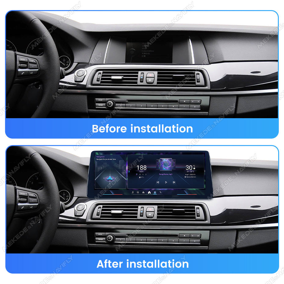 12.3 Applicable to BMW 5 Series F10 M5 11-17 Android large screen central control car navigation Bluetooth Carplay