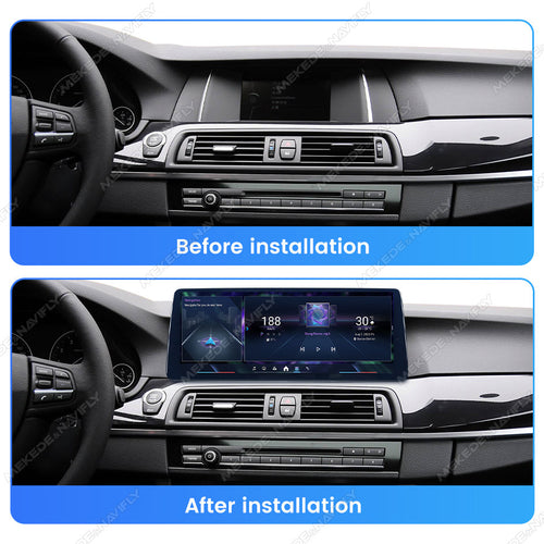 12.3 Applicable to BMW 5 Series F10 M5 11-17 Android large screen central control car navigation Bluetooth Carplay