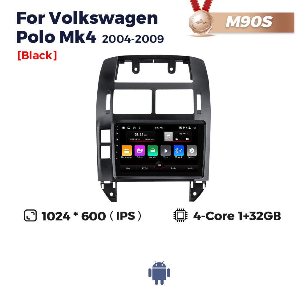 Compatible with VW Polo MK4 2004-2010 Android large-screen central control navigation with Bluetooth CarPlay