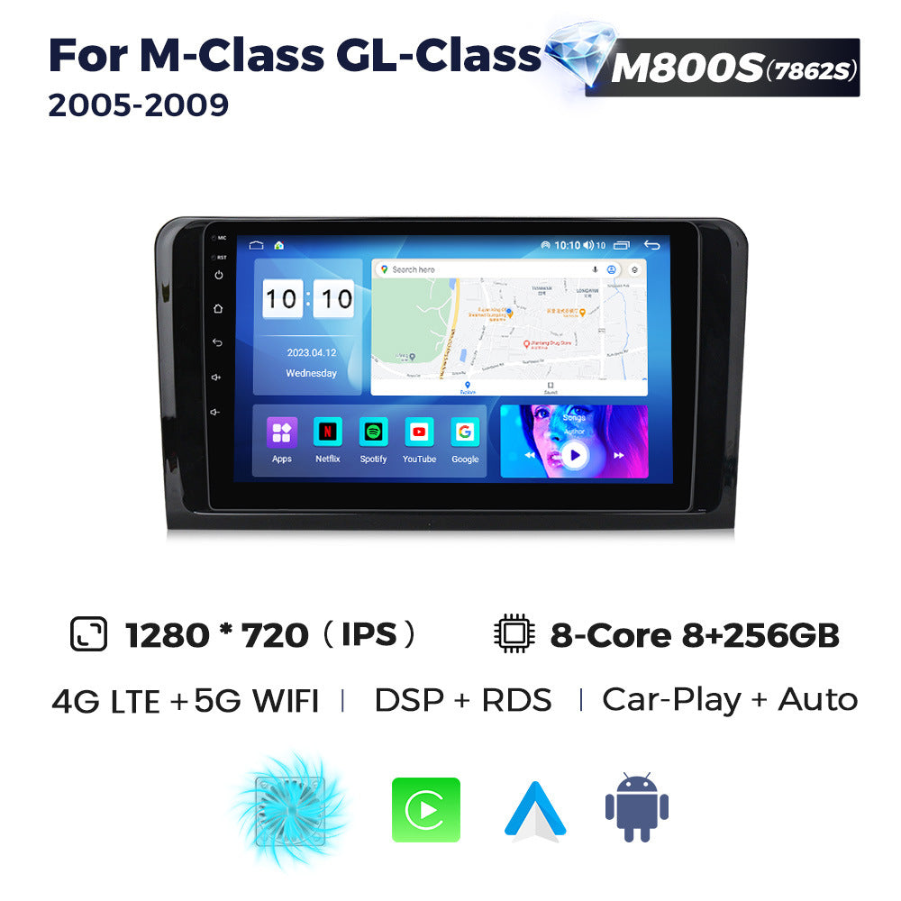 Cross-border supply mercedes ml mercedes ml full touch screen large screen android navigator car smart carplay
