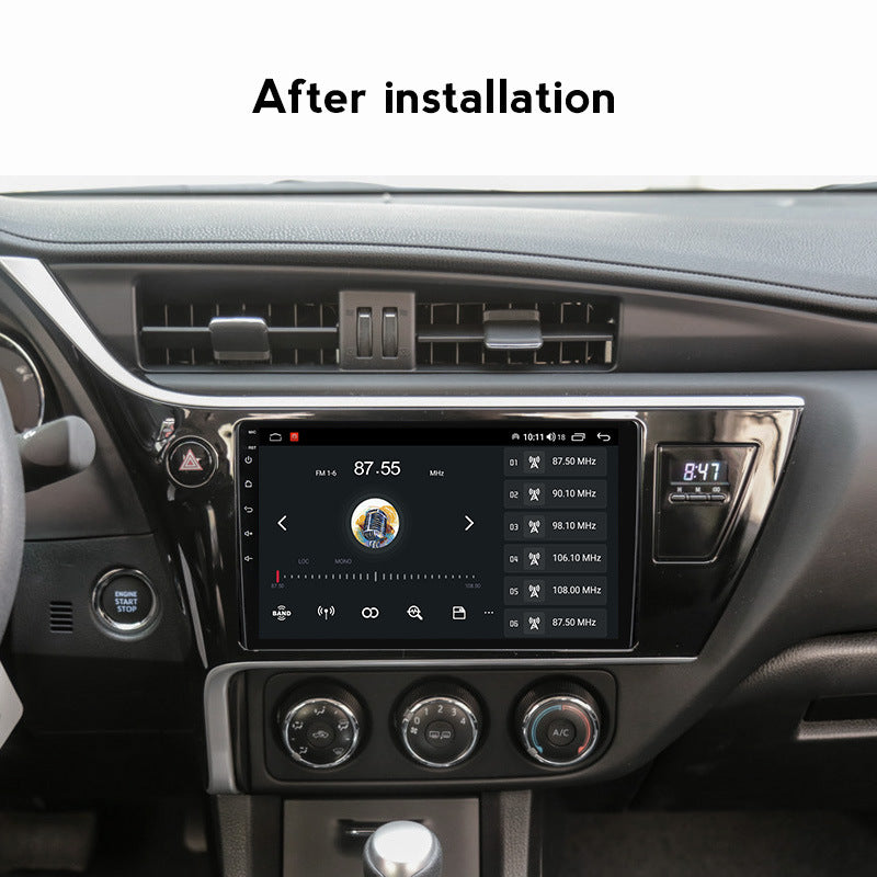Compatible with Toyota Corolla/Auris 17-18 models Android large screen central control in-car navigation screen 8+128