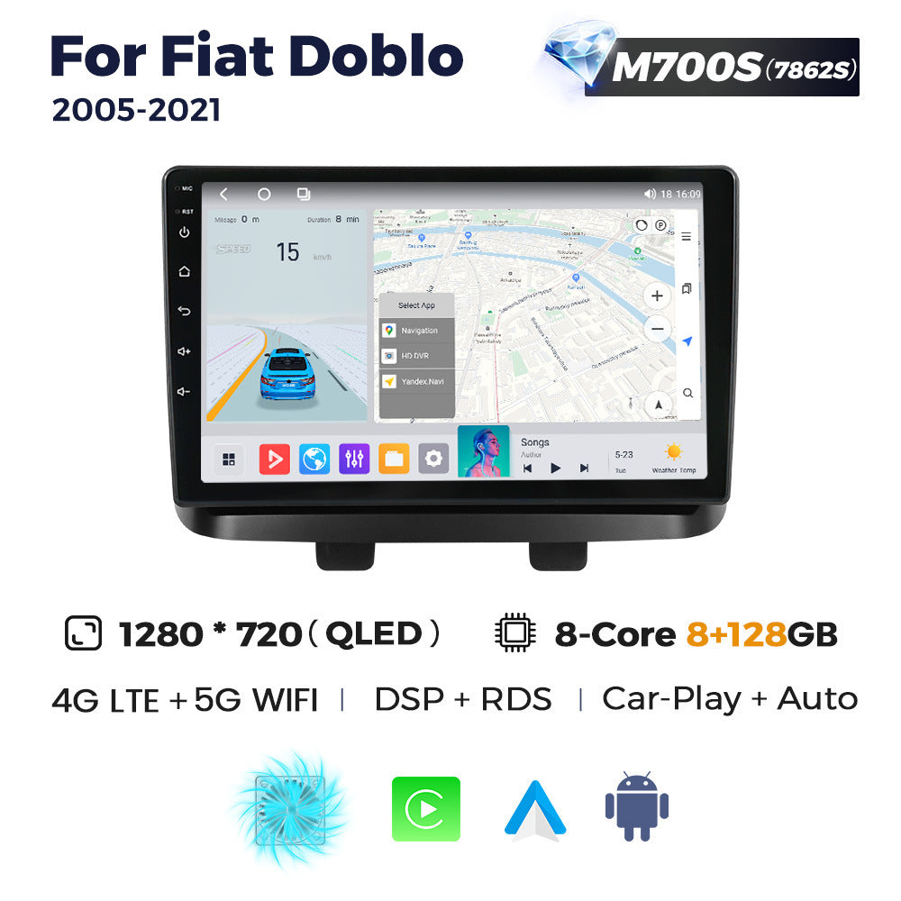 Suitable for fiat doblo 2005-2021 fiat doblo central control large screen car navigation android car machine