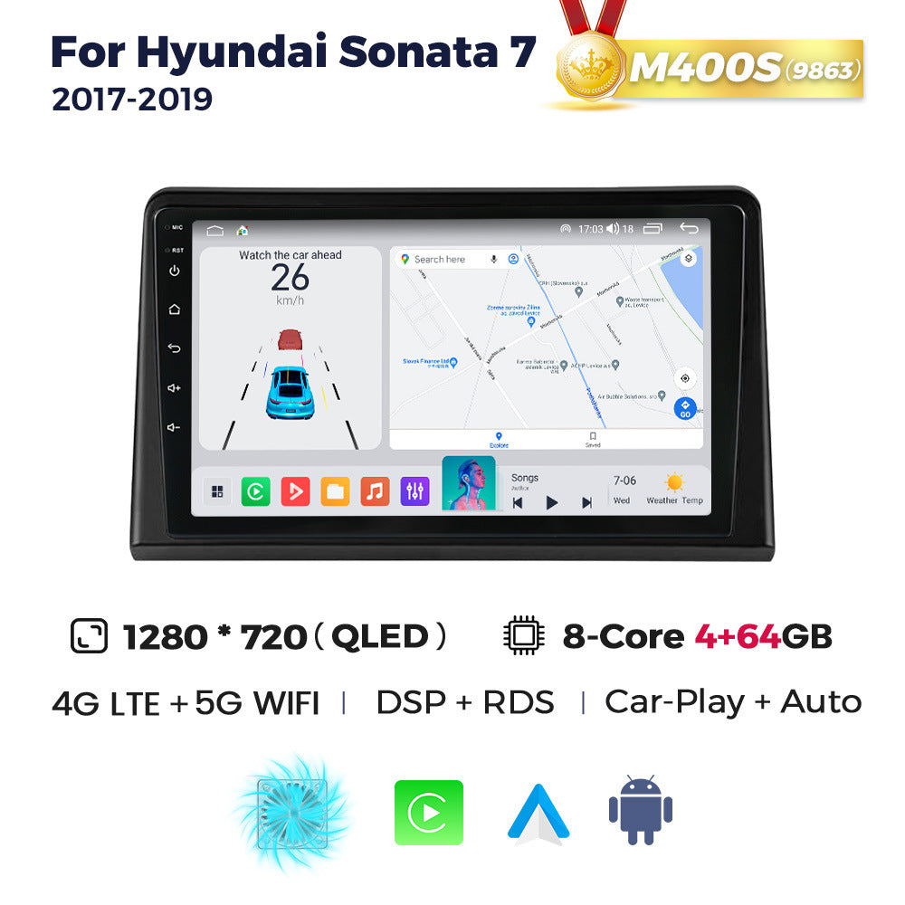 Suitable for sonata 7 2017-2019 hyundai sonata nine car central control android navigation carplay