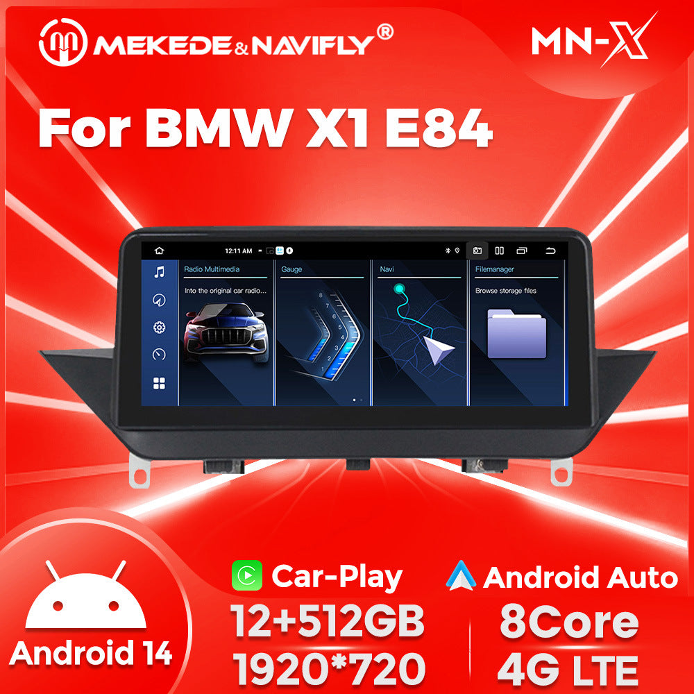 10.25-inch compatible with BMW X1 E84 Android central control large-screen GPS navigation all-in-one device, Bluetooth CarPlay