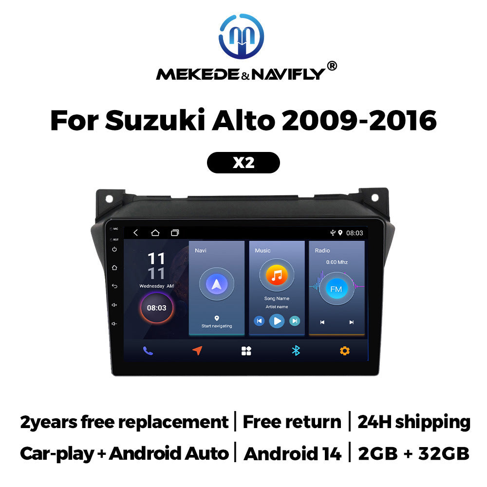 Suitable for 09-16 suzuki alto android car navigation wireless carplay