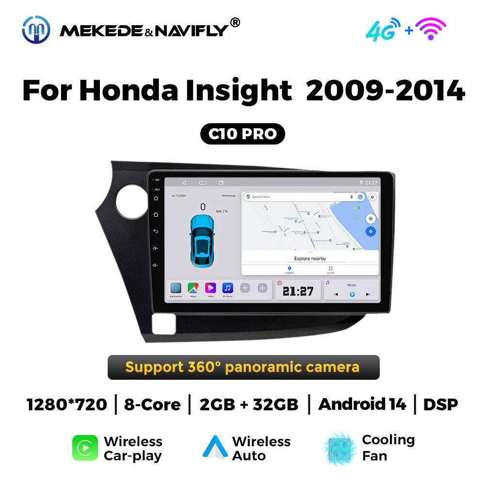 Applicable to Honda Yingshipai 09-14 Android large screen central control car navigation radio screen Bluetooth Carplay