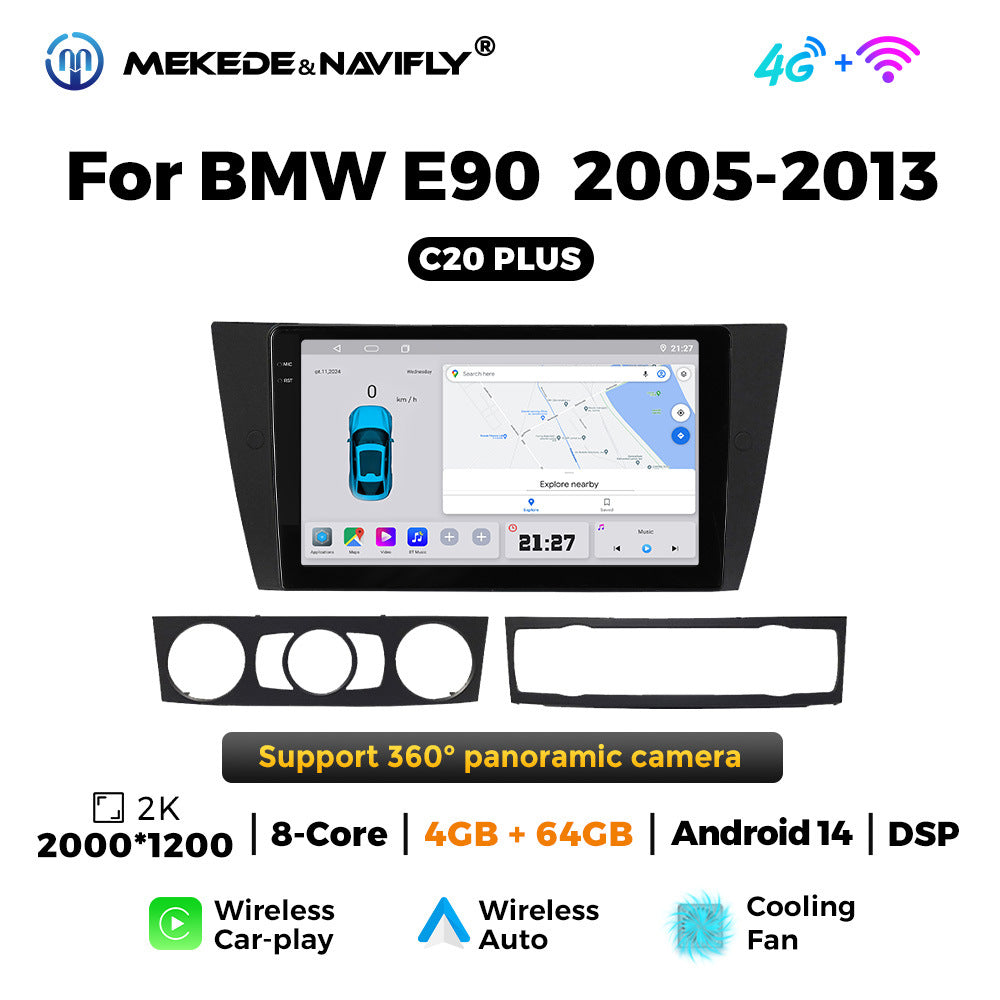 Applicable to BMW E90 2005-2013 Android large screen central control car navigation radio screen carplay