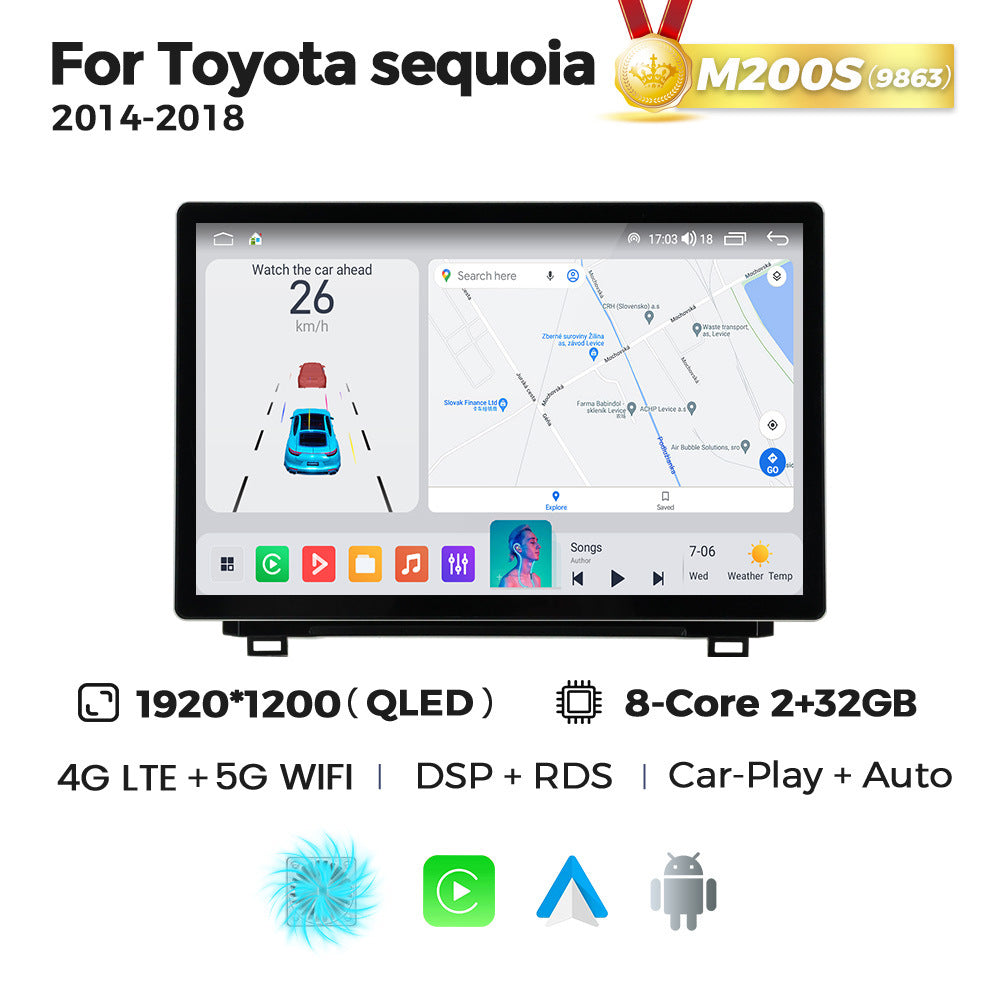 Suitable for toyota sequoia 2014-2018 toyota sequoia tundra 13" large screen android navigator