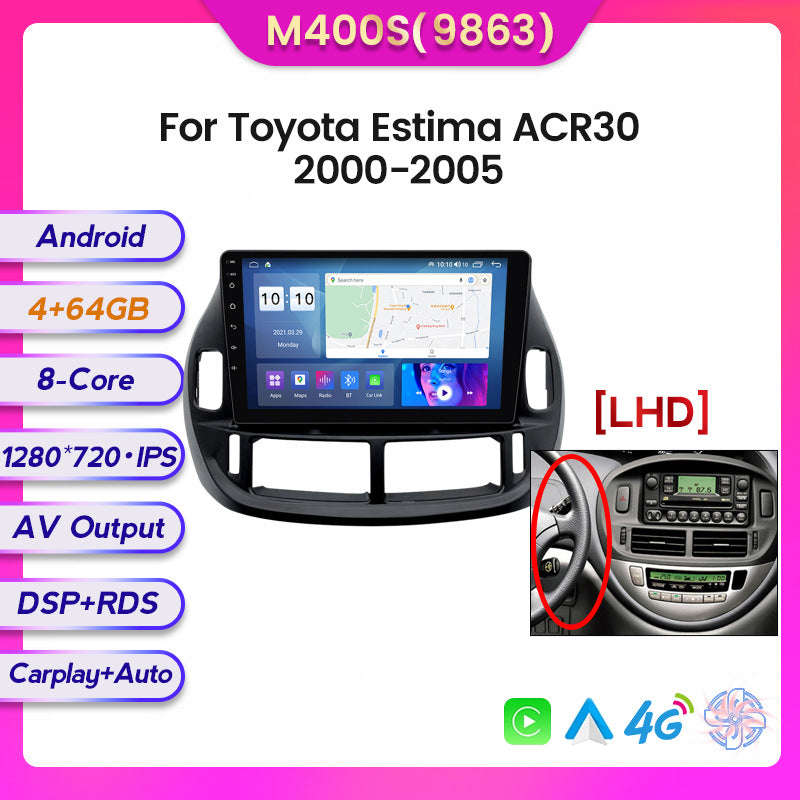 Suitable for 2004 toyota estima acr30, android head unit with wireless carplay for in-car entertainment