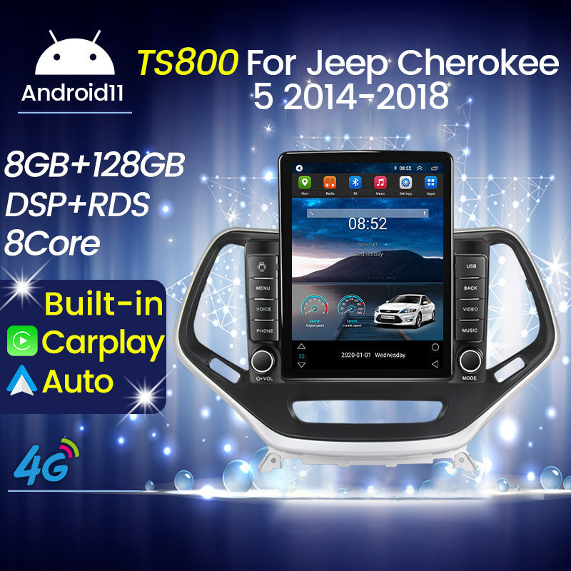 Cross-border wholesale supply of cherokee 5 jeep cherokee vertical screen car android navigation system smart player