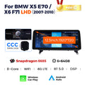 Suitable for 12.3inch bmw x5 e70/x6 e71 android large screen car navigation qualcomm 680 id8