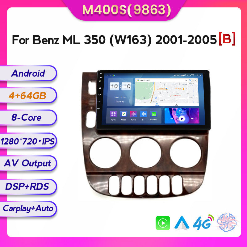Suitable for 01-05 mercedes-benz ml320 benz ml350 car android large screen navigator wireless carplay