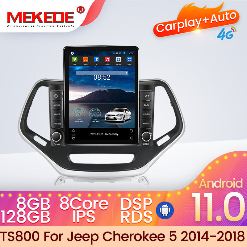 Cross-border wholesale supply of cherokee 5 jeep cherokee vertical screen car android navigation system smart player