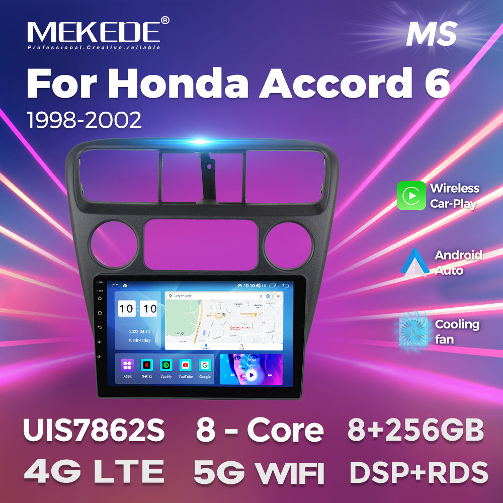 Suitable for 98-02 honda sixth generation accord accord6 android large screen car navigation wireless carplay