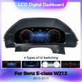 Suitable for Mercedes-Benz E-Class W212 2010-2015 modified and upgraded full LCD instrument panel 12.3 inches