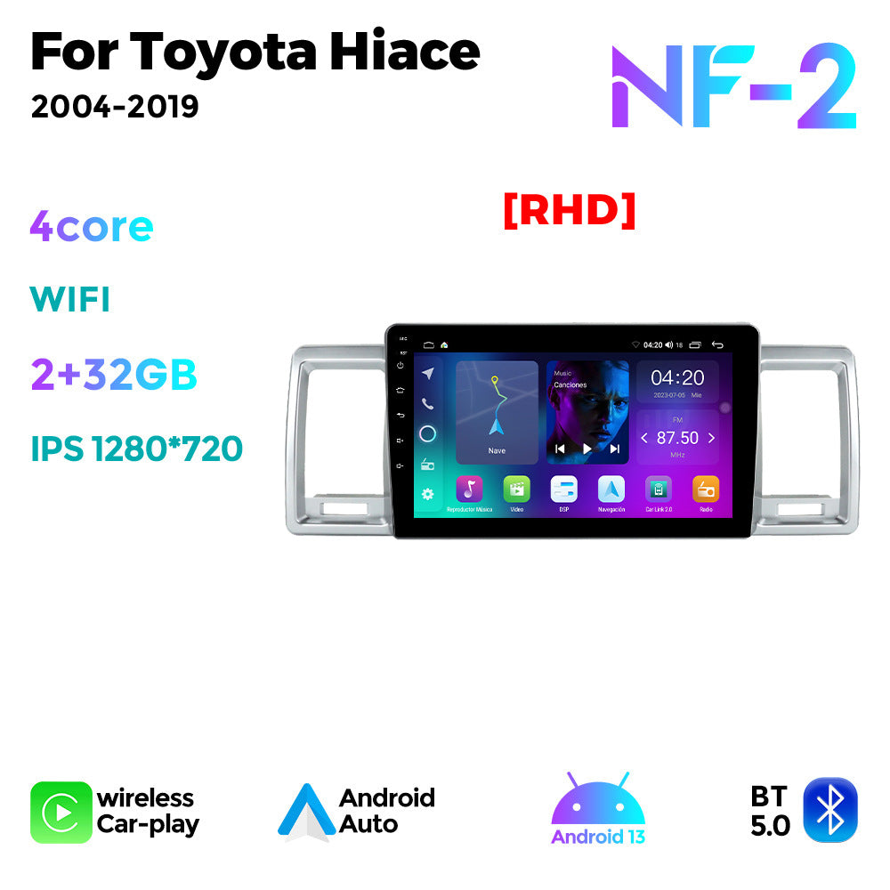 Suitable for toyota hiace 2004-2019 toyota hiace right-hand drive large screen android smart navigator