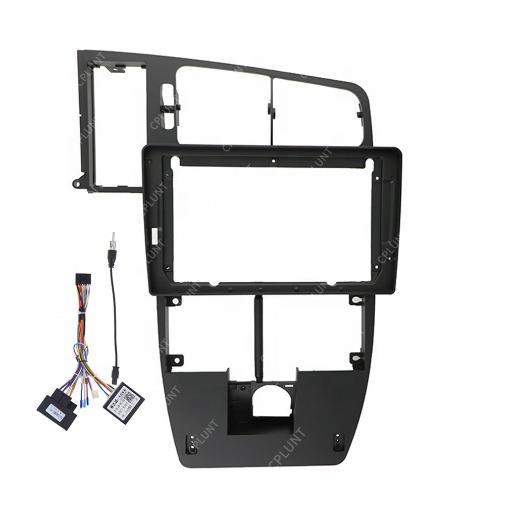 Versatile frame bracket compatible with vw jetta car dvd navigation faceplate radio modification panel
