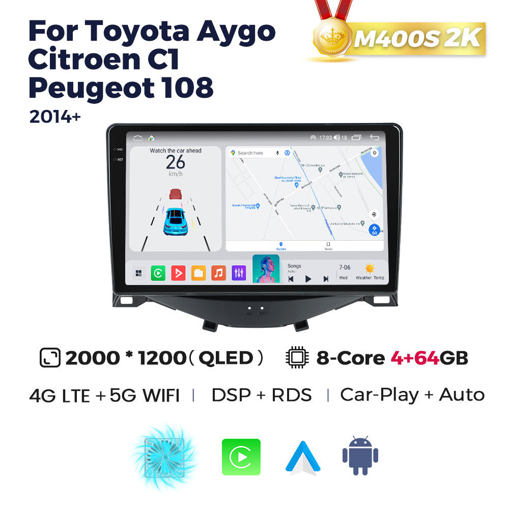 Suitable for toyota aygo peugeot 108 citroen c1 2014+ android car navigation