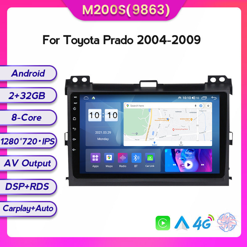 Suitable for Toyota Prado Prado 04-09 modified Android large-screen central control car navigation screen