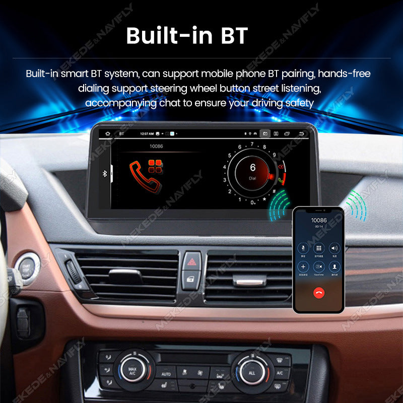 10.25-inch compatible with BMW X1 E84 Android central control large-screen GPS navigation all-in-one device, Bluetooth CarPlay