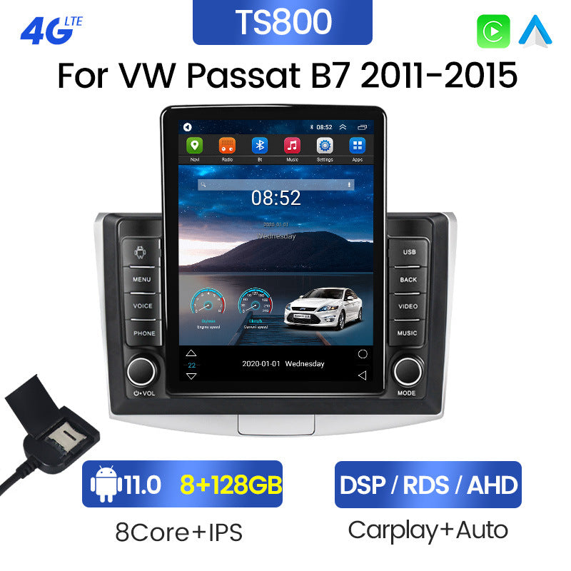 Suitable for 2011-2015 vw passat b7 volkswagen magotan cc vertical screen android navigator carplay