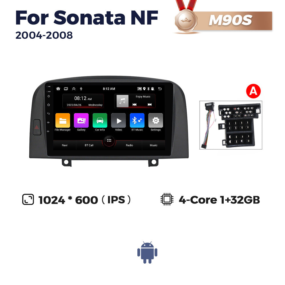 For modern Sonata NF 2004-2008 Android large screen central navigation radio 8 + 256G