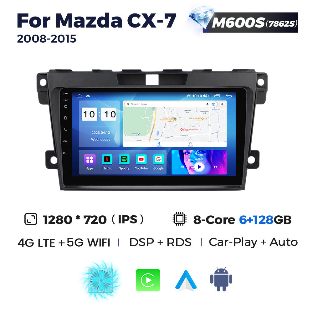 Compatible with Mazda CX-7 08-15 Android Large-Screen Central Control Navigation Radio 8+256G