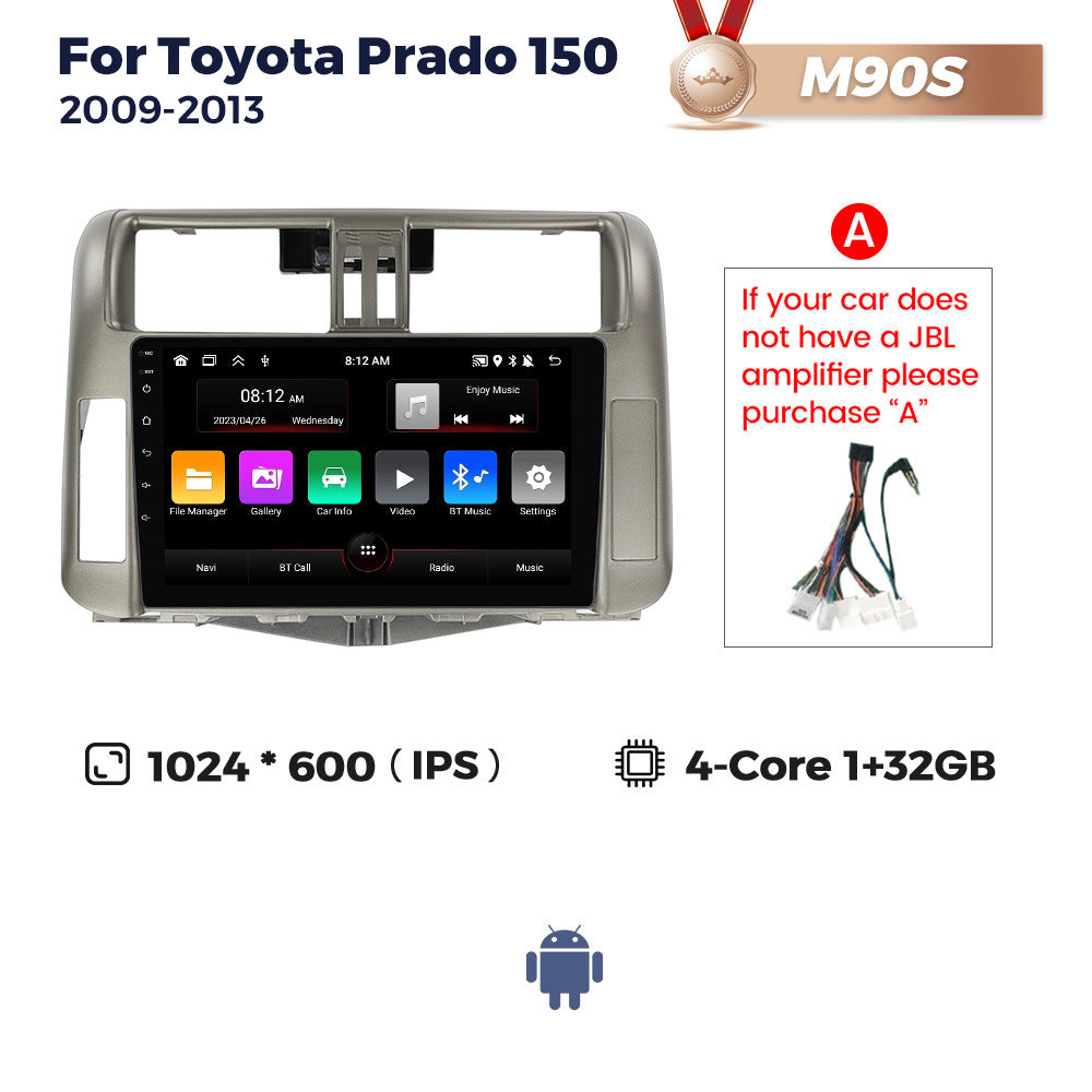 Applicable to Toyota Prado 150 2009-2013 Android large screen central control navigation Carplay