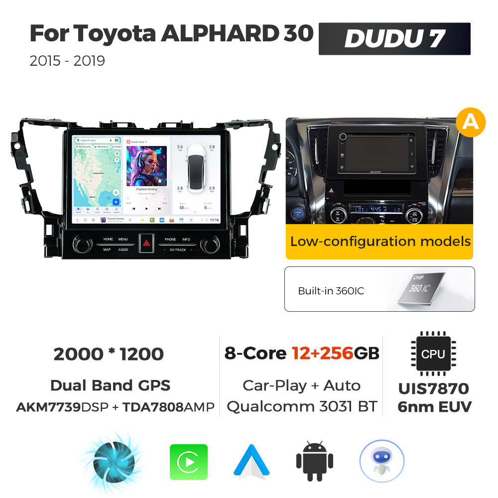 Suitable for toyota alphard 30 2015-2019 toyota alphard 11.5inch dudu7 dudu