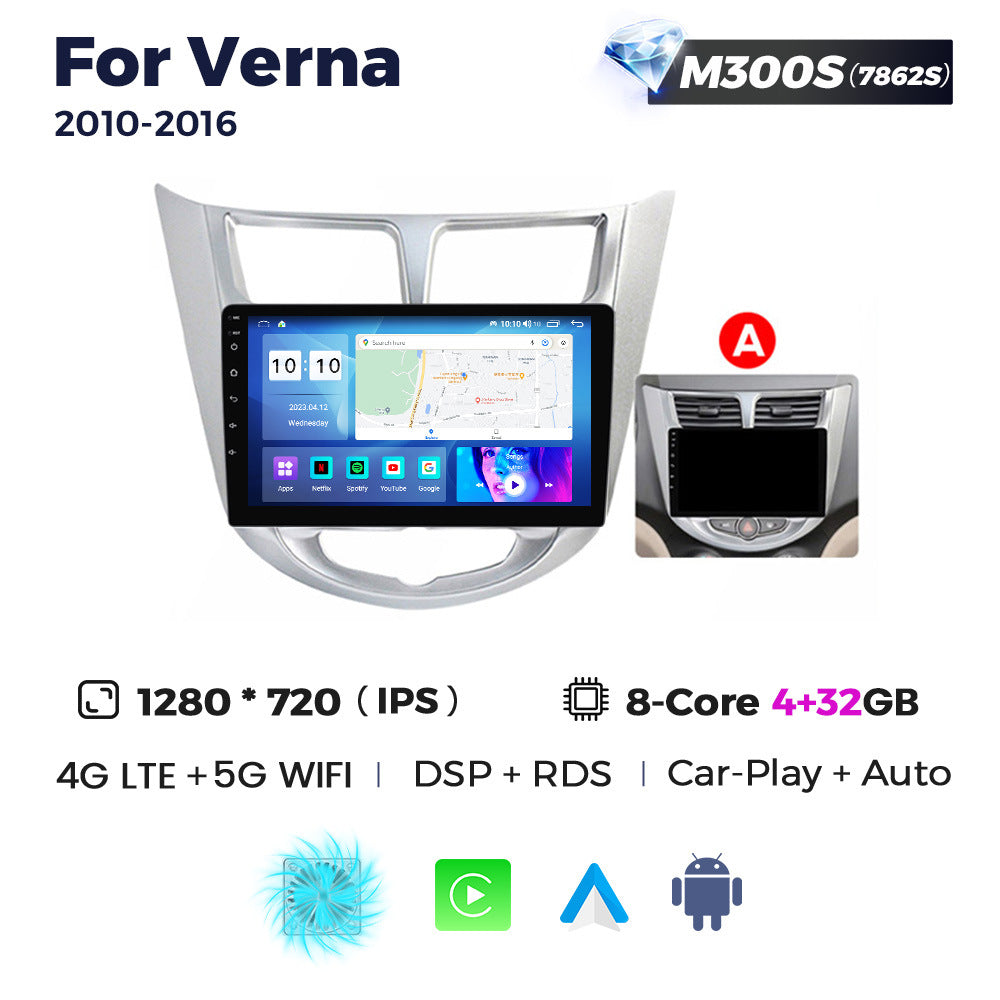 Suitable for hyundai verna android car central control gps navigator wireless carplay