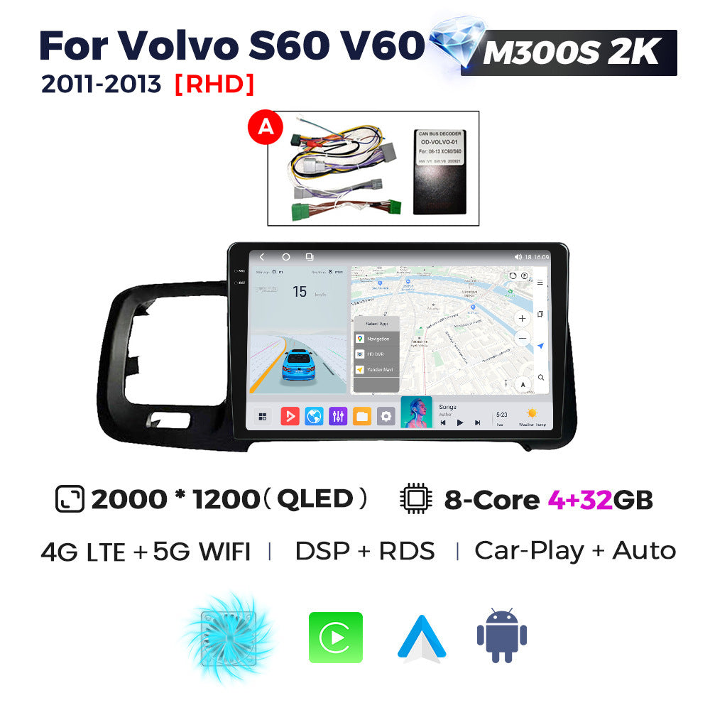 Suitable for rhd volvo s60 v60 2011-2020 right-hand drive volvo s60 android car navigation