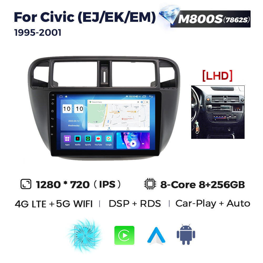Suitable for Honda civic 95-01 Android large screen central control navigation radio screen 8 + 256G