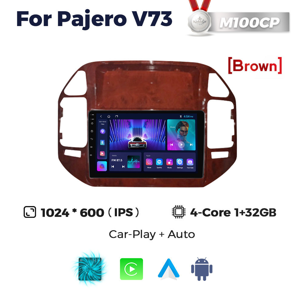 Suitable for mitsubishi pajero pajero v73 car central control large screen gps navigator wireless carplay
