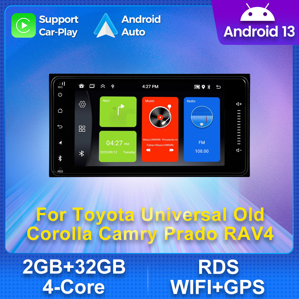 Suitable for 7inch toyota neutral machine ultra-thin 8227toyota corolla toyota cross-border exclusive android navigator