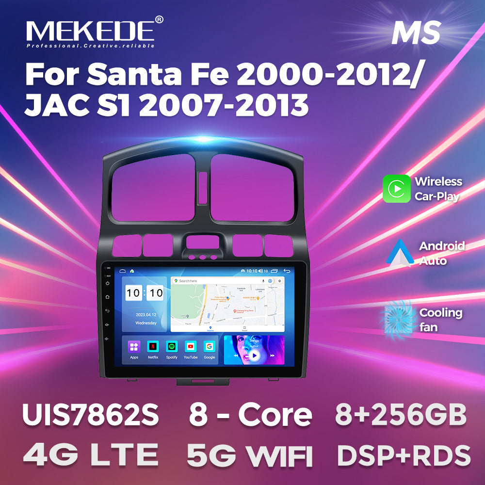 Suitable for hyundai santa fe 06-15 models, in-car central control gps navigation wireless carplay