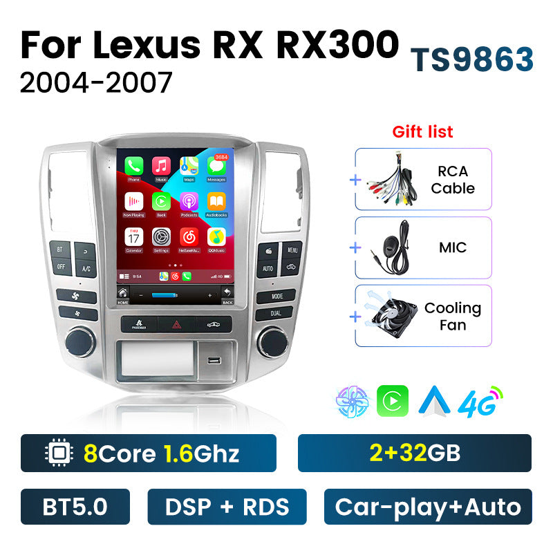 Suitable for lexus rx300 330 350 rx400 450 lexus rx vertical screen android navigator