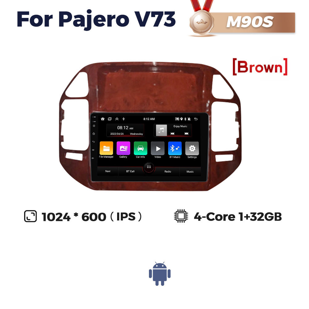 Suitable for mitsubishi pajero pajero v73 car central control large screen gps navigator wireless carplay