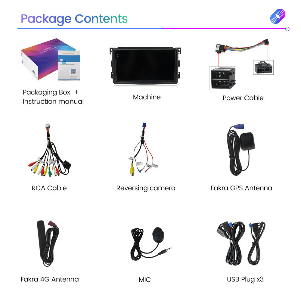 Suitable for Mercedes-Benz Smart W451 06-09 modified Android large-screen central control car machine navigation M6Pro