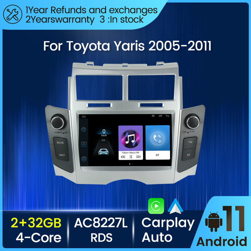 Suitable for toyota yaris 2005-2012 toyota yaris original car style grids button android navigation