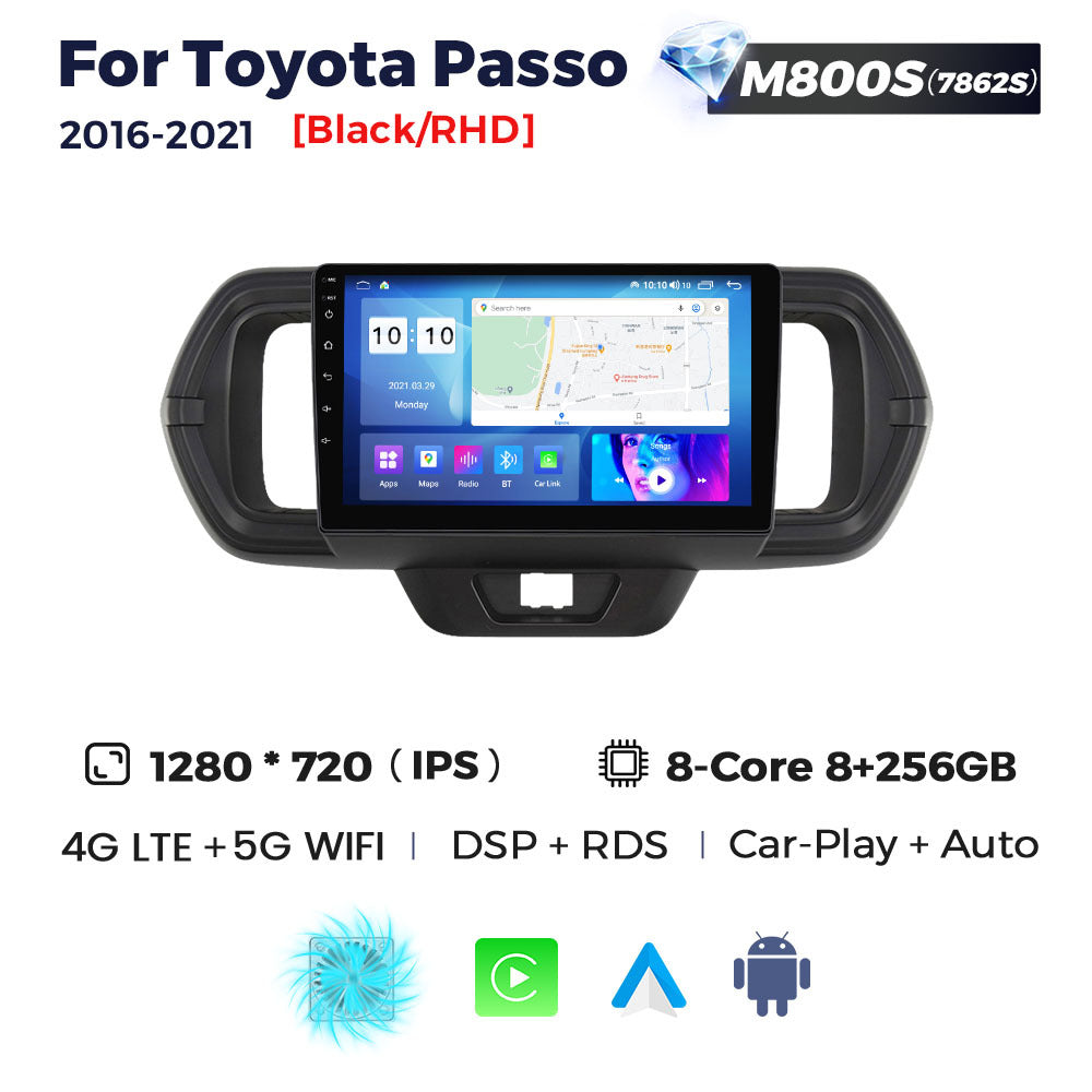 Applicable to Toyota Passo 2016-2021 Android large screen central control navigation Bluetooth Carplay