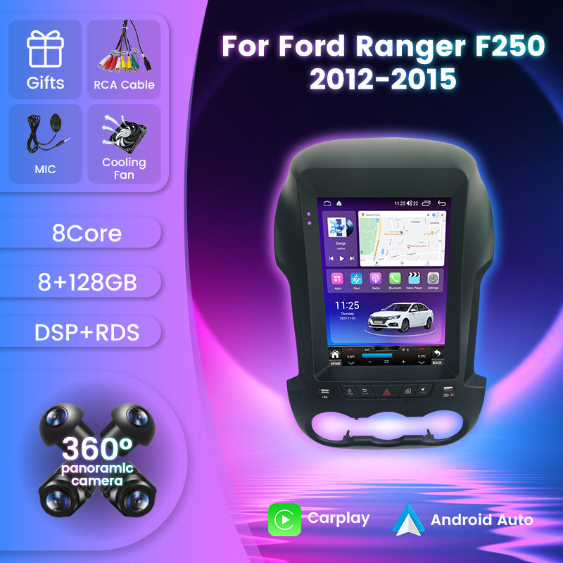 Suitable for ford ranger f250 vertical screen navigation android car navigation wireless carplay