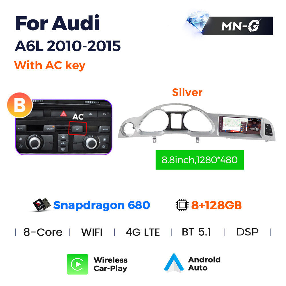 Suitable for for audi a6l 2005- 2011audi a6l qualcomm large screen restoration android navigator