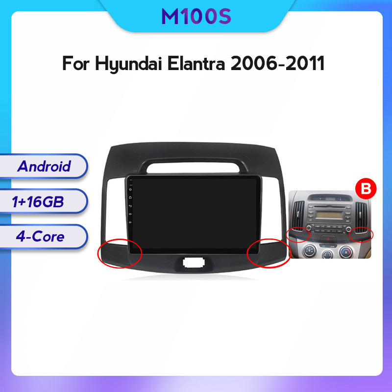 Compatible with Hyundai Elantra 06-11 Android large-screen central control in-car navigation screen 128