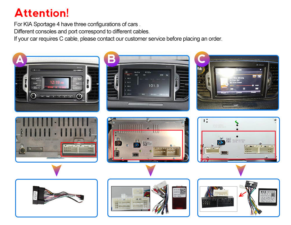 Suitable for kia kx5 kia sportage4 android car navigation wireless carplay