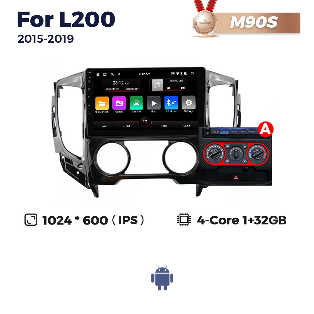 Suitable for mitsubishi l200 2015-2019 triton android car large screen central control navigator