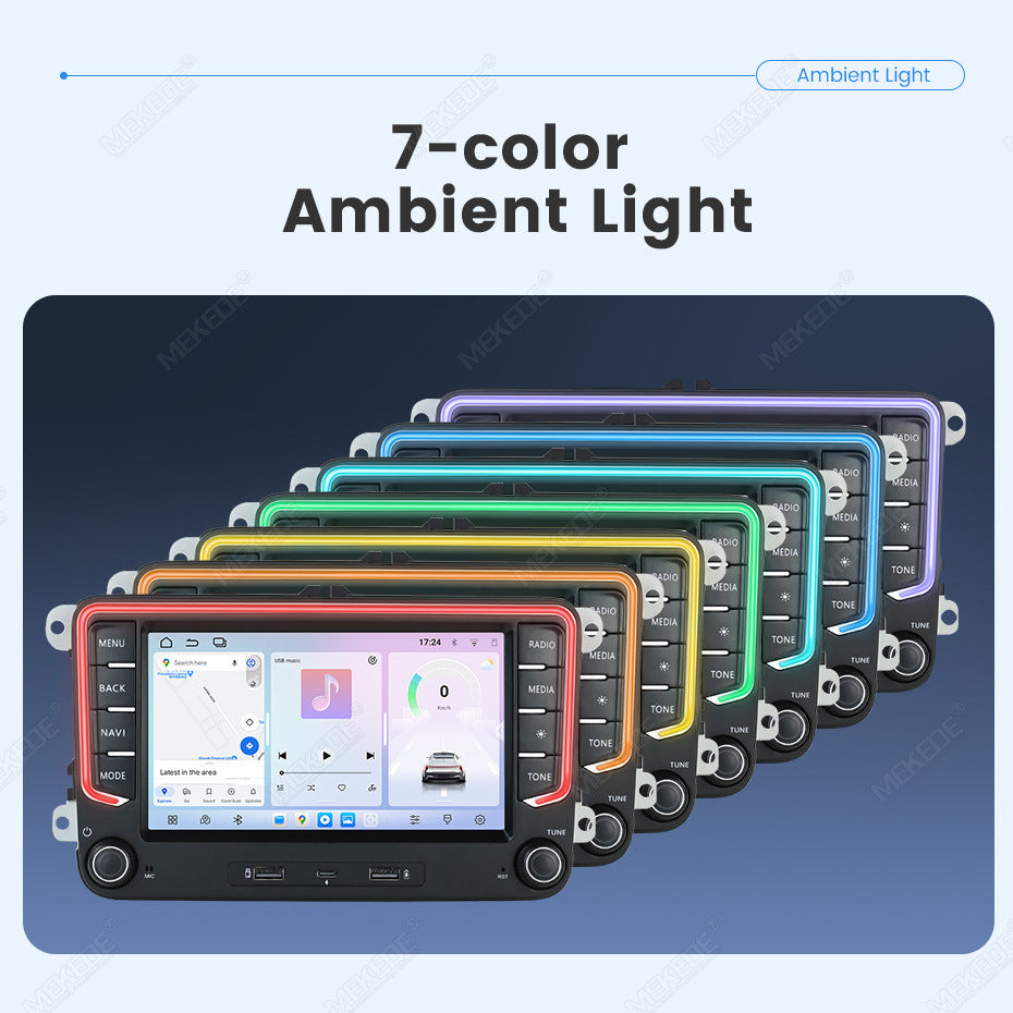 Suitable for volkswagen 7" vw golf 5 6 polo passat b6 android car navigation cross-border supply