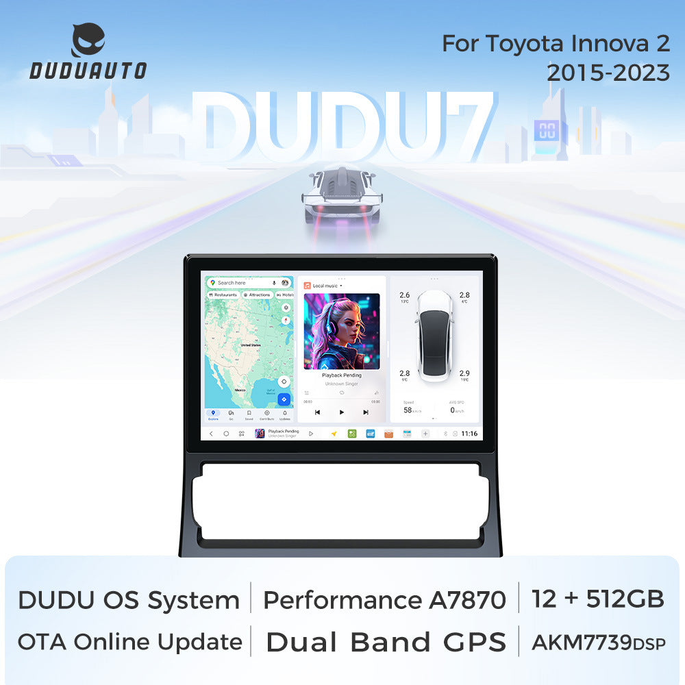 Suitable for 11.5" toyota innova 2 15-23 toyota innova dudu7 private model android car machine